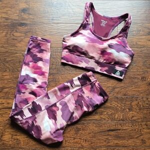 Reebok Purple and Pink Athletic Set Size Medium
